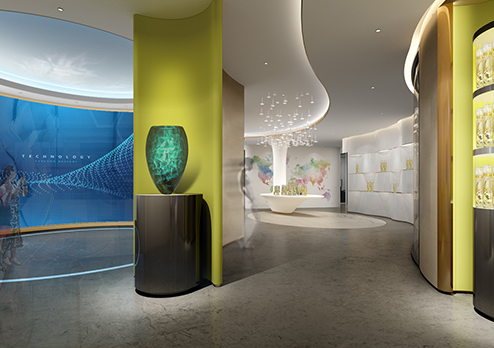 深圳王者天下生物科技有限公司展廳裝修設(shè)計(jì)